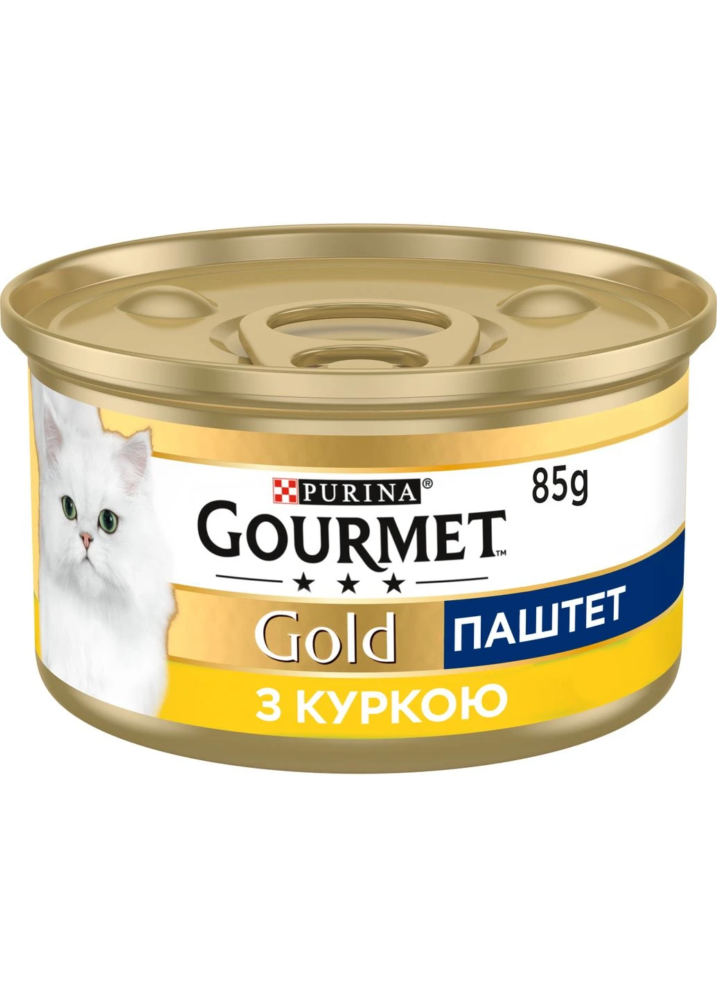 Вологий корм Gold для дорослих котів, паштет з куркою